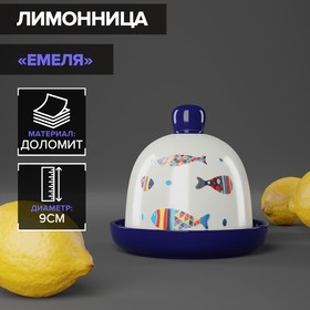 Лимонница Доляна «Емеля», 9×9 см, цвет белый 4826203