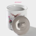 Сахарница-солонка Доляна «Зайка», 150 мл, d=7 см, доломит, белая, серая - Фото 2