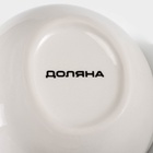 Сахарница Доляна «Емеля», 200 мл, с ложкой, доломит, белая - Фото 4