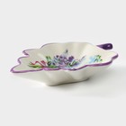 Блюдо сервировочное Доляна «Лаванда», 21×15×4.5 см, цвет белый - Фото 3