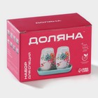 Набор для специй Доляна «Емеля», солонка, перечница, 130 мл, доломит, белый, синий - Фото 7
