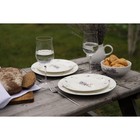 Салатник фарфоровый Доляна «Лаванда», 600 мл, d=15,5 см, цвет белый - фото 22453797