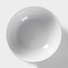 Салатник фарфоровый Доляна «Зайка», 600 мл, d=15,5 см, цвет белый - Фото 4