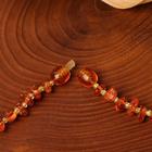 Бусы «Янтарь» крошка через бисер на увеличение, 17гр, цвет коньячный, 49см - Фото 2