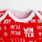 Боди Крошка Я "Happy winter", рост 62-68 см, красный 4939951