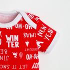 Боди Крошка Я "Happy winter", рост 62-68 см, красный 4939951