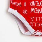 Боди Крошка Я "Happy winter", рост 62-68 см, красный 4939951