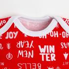 Боди Крошка Я "Happy winter", рост 80-86 см, красный - фото 42852111