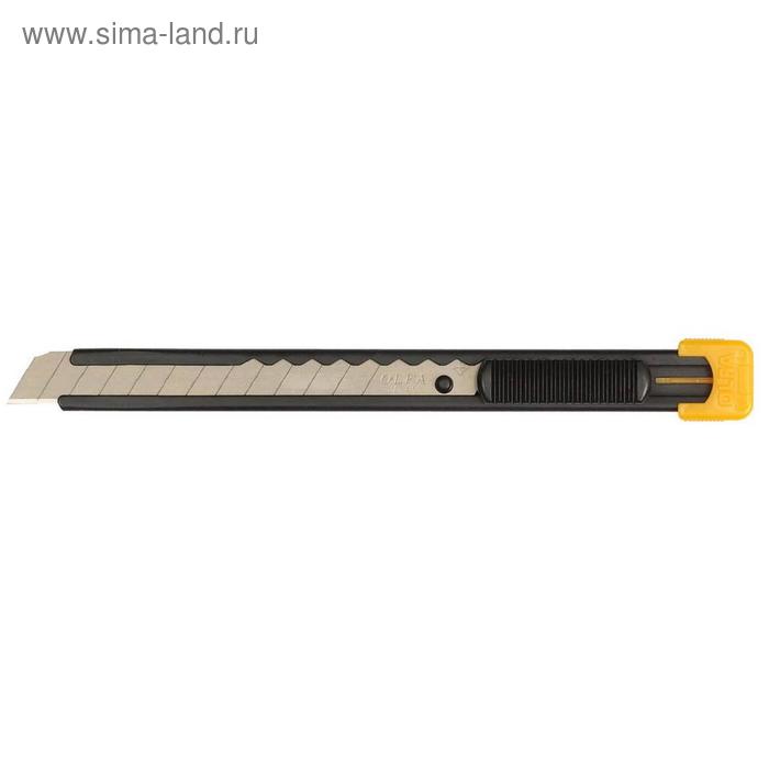 Нож OLFA OL-S, с выдвижным лезвием, металлический корпус, 9 мм - Фото 1