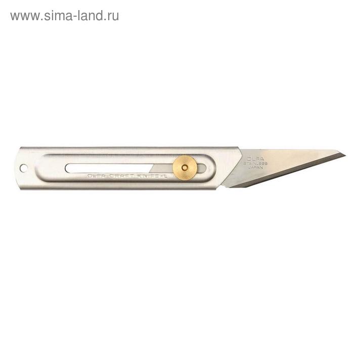 Нож OLFA OL-CK-2, хозяйственный, с выдвижным лезвием, нержавеющая сталь, 20 мм - Фото 1