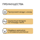 Чехол для растений, конус на завязках, 120 × 100 см, спанбонд с УФ-стабилизатором, плотность 60 г/м², МИКС 5282459 - фото 9050326