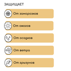 Чехол для растений, конус на завязках, 120 × 100 см, спанбонд с УФ-стабилизатором, плотность 60 г/м², МИКС 5282459 - фото 9050327