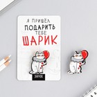 Значок "Я пришёл подарить тебе шарик", 8 х 12 см - Фото 3