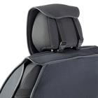 Каркасные накидки на передние сиденья Car Performance, 2 шт, алькантара, чёрый - Фото 3