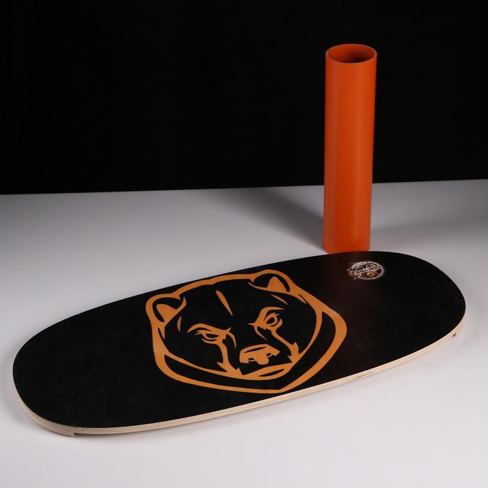 Доска балансировочная балансборд "Медведь" D ролика 9 см, 75×35х1,5 см - фото 1908592157