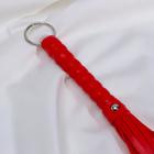 Плётка красная, ручка 12 см, хвост 16 см - Фото 2