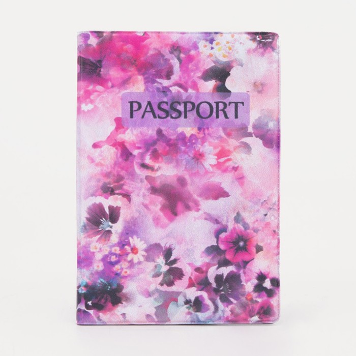 Обложка для паспорта, цвет розовый - фото 1907133844