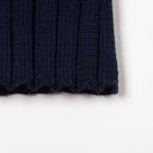 Комплект (шапка,снуд) для мальчика, цвет тёмно-синий, размер 53-56 см (5-7 лет) - фото 34989774