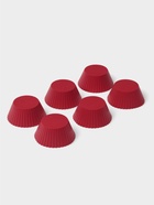 Формы для выпечки кексов Доляна «Риб.Круг», силикон, 7×3.3 см, набор 6 шт., зеленый, бордовый, светло-серый - Фото 3