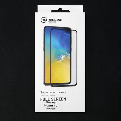 Защитное стекло Red Line для Huawei Honor 10, Full Screen, полный клей, чёрное
