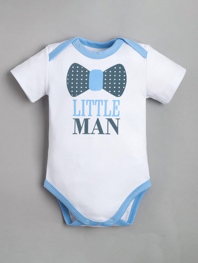 Боди для мальчика «Крошка Я» Little man, рост 68-74 см, белое