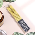 Свечи в торт «Праздник», 6 шт., 14.5 см, золото с чёрным - Фото 5