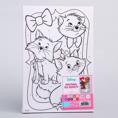 Картина по номерам для детей Друзья, 20×30 см, «Кошечка»