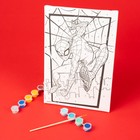 Картина по номерам для детей «Человек-паук», 20×30 см - Фото 6