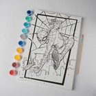 Картина по номерам для детей «Человек-паук», 20×30 см - Фото 2