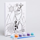 Картина по номерам для детей «Олаф», 21×15 см, Холодное сердце - Фото 3