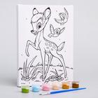 Картина по номерам для детей, 21×15 см, Бэмби - Фото 2