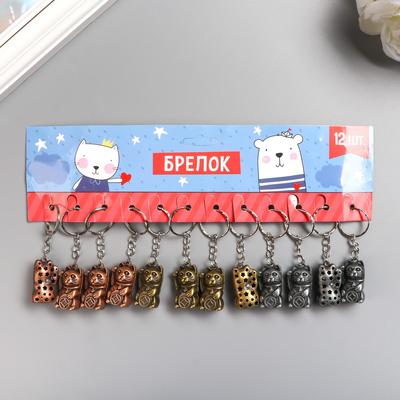 Брелок металл "Кот Манэки-нэко" МИКС 3х2х1,5 см