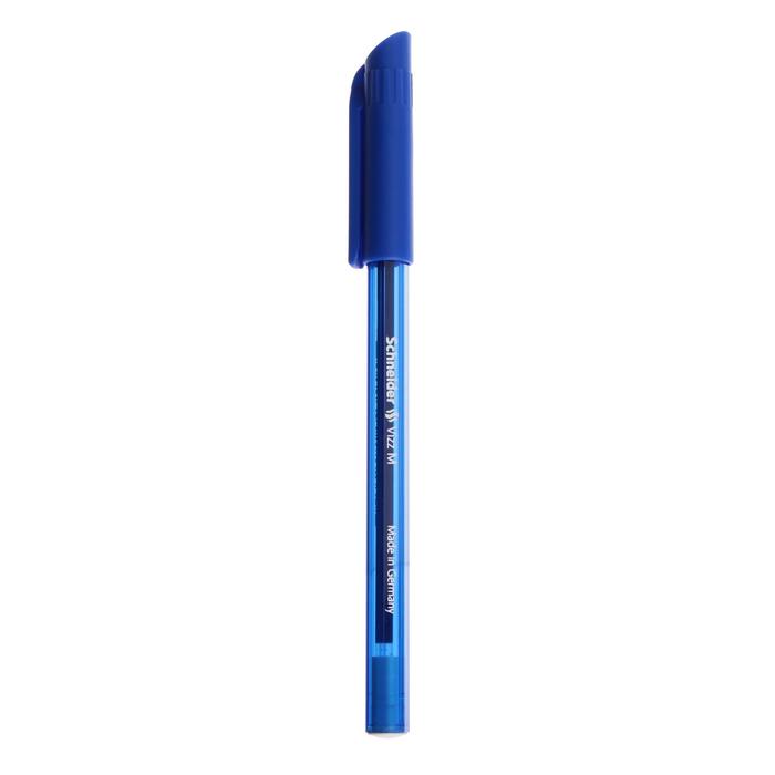 Ручка шариковая Schneider Vizz F, 0.8 мм, чернила синие, увеличенный запас чернил, корпус из переработанного пластика