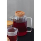 Кувшин стеклянный с пробковой крышкой «Эко», 1 л, 16×11×17 см - Фото 5