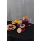 Кувшин стеклянный с пробковой крышкой «Эко», 1 л, 16×11×17 см - Фото 6