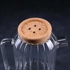 Кувшин стеклянный с пробковой крышкой «Эко», 1 л, 16×11×17 см - Фото 4