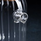 Кувшин стеклянный с пробковой крышкой «Эко», 1.6 л, 18×11×25 см - Фото 3