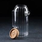 Кувшин стеклянный с пробковой крышкой «Эко», 1.6 л, 18×11×25 см - Фото 4