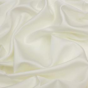 Ткань плательная «Скарлет», гладкокрашенная, сатин, стрейч, ширина 150 см, цвет молочный