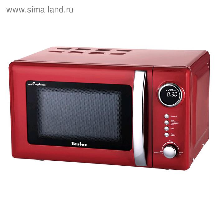 Микроволновая печь Tesler ME-2055 RED, 700 Вт, 20 л, 5 режимов, таймер, красная