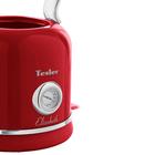 Чайник электрический Tesler KT-1745 RED, металл, 1.7 л, 2200 Вт, ретро, красный - фото 51333386 Чайник электрический Tesler KT-1745 RED, металл, 1.7 л, 2200 Вт, ретро, красный - фото 51333386