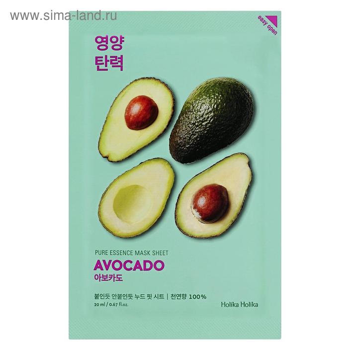 Смягчающая тканевая маска Holika Holika Sheet Avocado, авокадо - Фото 1