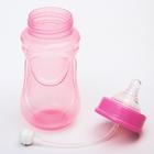 Бутылочка для кормления Крошка Я, широкое горло, средний поток, от 3 мес., 300 мл., розовый - Фото 4