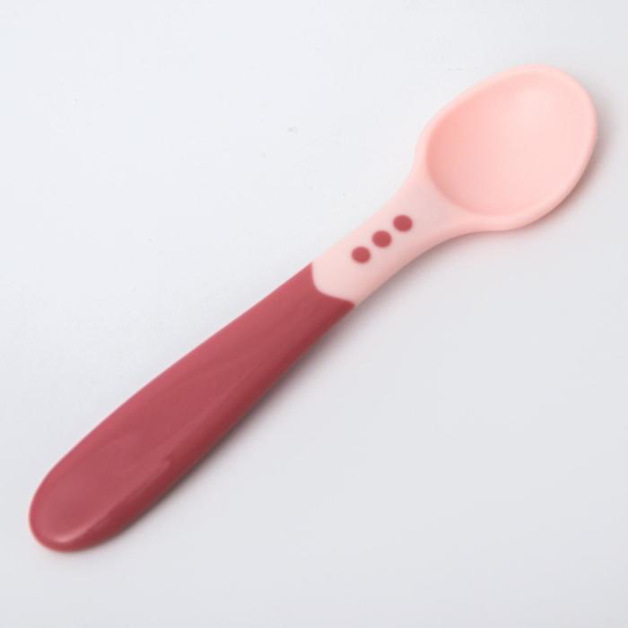 Набор для кормления: миска на присоске, с крышкой + ложка, цвет розовый, 400 мл. - фото 1907134502