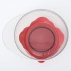 Набор для кормления: миска на присоске, с крышкой + ложка, цвет розовый, 400 мл. - фото 6324651