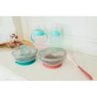 Тарелка M&B на присоске, с крышкой + ложка, 400 мл, бирюзовый - Фото 10