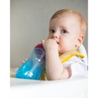 Поильник детский с силиконовой трубочкой, 300 мл., цвет голубой - фото 44598032