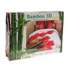 Постельное бельё "Этель Bamboo 3D" 2.0 сп Тюльпан 180*210 см 220*240 см 50*70 + 5 см - 2 шт. - Фото 4