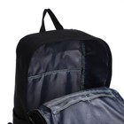 Рюкзак молодёжный, классический, отдел на молнии, 2 наружных кармана, цвет чёрный - Фото 4