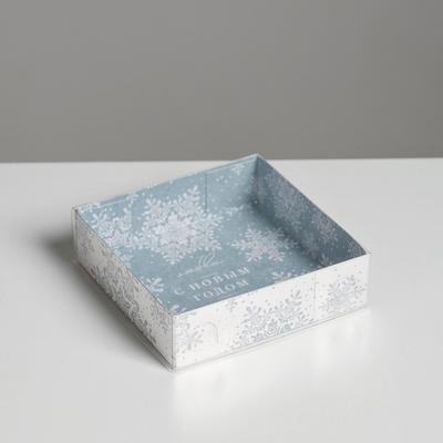 Коробка для кондитерских изделий «Let it Snow», 12 х 12 х 3 см, Новый год